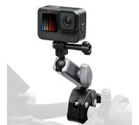 Supporto per moto Hero/Action/Ace, in alluminio, invisibile, per fotocamera e manubrio della bicicletta, con doppia testa a sfera girevole a 360°, per Insta 360 X3 Go 3 Hero 13 12 11 10