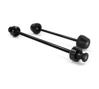 Supporto Per Moto Vite Forcellone Spool Asse Ruota Anteriore Posteriore Forcella Crash Slider Per Yamaha MT-07 FZ-07 2014-2023(Black 1)