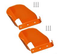 Supporto per motosega in acciaio resistente per organizzare lo spazio dell'officina, progettato per tenere saldamente vari modelli di motosega e proteggere gli strumenti dai danni (2 pezzi)