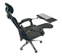 Supporto per mouse per computer portatile, supporto per postazione di lavoro o videogiochi, vassoio per tastiera montato su barra rotonda, poggiapolsi regolabile a 360° per prevenire le cadute