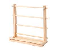 Supporto per nastri, organizer per nastri, espositore per bobine di legno, processo di assemblaggio semplificato per fioristi, artigianato, forniture all'uncinetto, rotolo di tulle, nastro Washi
