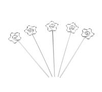 Supporto per note adesive in metallo, 50 supporti per note adesive, supporto per esposizione di note adesive in carta per biglietti da visita fai da te, accessori per note adesive (forma di fiore)