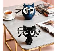 Supporto per occhiali con gufo stampato in 3D multicolore, supporto per occhiali da vista con gatto cartoni animati alla moda, organizer creativo per occhiali da scrivania, portaoggetti per occhiali d