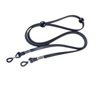 Supporto per occhiali - Cordino per collo in pelle PU regolabile, cordino di alta qualità con cordino in pelle PU antiscivolo, per donne, sport all'aria aperta, viaggi, nuoto, ecc., Nero