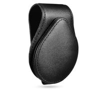 Supporto per Occhiali da Auto Nero Clip Magnetica in PU | Occhiali e Tessere Pedaggio, Clip Robusta, Staccabile, Ordine Sul Parasole, Guida Quotidiana