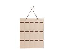 Supporto per occhiali da sole con 15 slot, custodia per occhiali, vassoio portagioie, organizer unisex, colore cioccolato