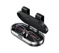 Supporto per occhiali da sole per visiera auto, protettiva per occhiali per visiera, scatola antipolvere per polarizzati, per SUV, camion, camper, per spostamenti quotidiani, guida lunga