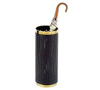 Supporto per ombrelli in Metallo Resistente, Supporto Nero Rotondo per Ufficio o casa, Base in Ferro battuto Robusto con Finitura ad Alta Temperatura per Mantenere i Pavimenti asciutti e organizzati