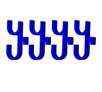 Supporto per ombrello per auto, 4 pezzi, non richiede trapano, si adatta alla maggior parte dei veicoli, nessun rumore o oscillazione del bagagliaio, aiuto per l'organizzazione