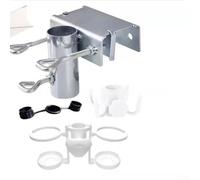 Supporto per ombrellone Balcone in Metallo 17cm Supporto per | Acciaio zincato, resistenza ruggine, ossidazione minima, uso esterno prolungato, struttura solida