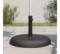 Supporto per ombrellone da 25 kg, con base in plastica in calcestruzzo, compatibile con asta con diametro di 32/35/38 mm, base stabile per giardino, balcone, terrazza, con manopola di serraggio per