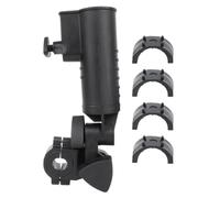Supporto per ombrellone da golf per carrello a spinta, morsetto staffa supporto per ombrellone con giunto direzionale, lunghezza 33 cm e tubo supporto da 5, 7 cm Supporto per carrello a spinta