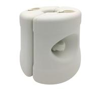 Supporto per ombrellone da terrazza - base rotonda peso con riempimento d'acqua o sabbia - supporto parafulmine ventilato per spiaggia, piscina, balcone, picnic campeggio