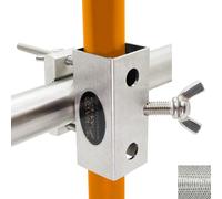 Supporto per ombrellone in acciaio inox per ringhiera del balcone Supporto per ombrellone Ombrellone per balcone fino a Ø 180 cm Supporto quadrato per fissaggio sicuro alla ringhiera