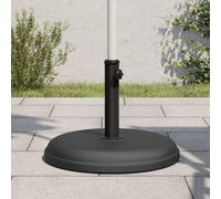 Supporto per ombrellone in plastica e cemento, 15 kg, con manopola di serraggio, compatibile con asta con diametro di 32/35/38 mm, stabile base rotonda per giardino, balcone, terrazza, antivento e