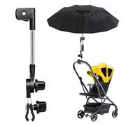 Supporto per ombrellone regolabile per deambulatore, ombrellone per passeggino, accessorio universale per passeggino, sedia da spiaggia, sedia da campeggio, bicicletta, carrello da golf