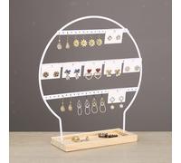 Supporto per orecchini a 3 strati con fori, organizer per orecchini ragazze,