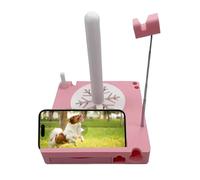 Supporto per - Organizer portatile per lavoro a maglia, supporto per telefono con mensola per bobina | Soprte per fili all'uncinetto per donne, ragazze, principianti, tessitrici manuali, rosa