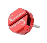 Supporto per orologio da bicicletta in acciaio inox con base faro per bici da strada e mountain bike, staffa di montaggio compatta per tachimetro per sport all'aperto ciclismo (rosso)