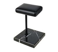 Supporto per orologio originale con marmo naturale e bella pelle PU fatta a mano