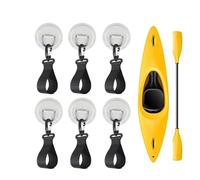 Supporto per pagaia per kayak, 6 pezzi, clip per pagaie, toppe e ganci per corda, design in PVC resistente, per barche, kayak, pagaie e attrezzature da esterno, ideale per la casa o per i viaggi