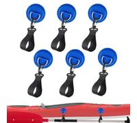 Supporto per pagaia per kayak, 6 pezzi, clip per pagaie, toppe e ganci per corda, design in PVC resistente, per barche, kayak, pagaie e attrezzature da esterno, ideale per la casa o per i viaggi