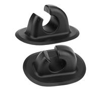 Supporto per pagaia per kayak - Clip per fibbia di fissaggio in PVC da 2 pezzi | Supporti sicuri con blocco di traino per il trasporto di gommoni, canoe, moto d'acqua o motoscafi su lago, fiume o mare