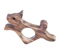 Supporto Per Pagina Da Polso - Supporto Per Libro In Noce, Tenuta Per Pagina Del Libro Lettore Di Puddle Design Del Cane, Anello Per Puff Portatile Tenente | Segnalibro Di Apertura In Legno |
