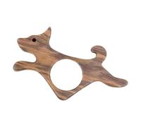 Supporto Per Pagina Da Polso - Supporto Per Libro In Noce, Tenuta Per Pagina Del Libro Lettore Di Puddle Design Del Cane, Anello Per Puff Portatile Tenente | Segnalibro Di Apertura In Legno |