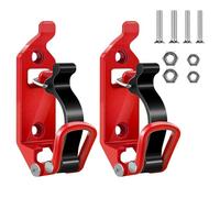 Supporto per Pala per Camion: 2 Pezzi Supporto per Pala per Portapacchi, Regolabile Porta Pala per Portapacchi, Portapala Da Tetto Con Viti per Camion Auto E Barche (Rosso)