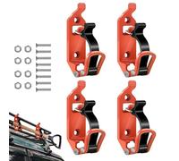 Supporto per pala per camion, 4 pezzi, chiusura rapida per carichi pesanti, montaggio a gancio, per barche, spedizioni, vigili del fuoco, veicoli commerciali, SUV, camion e rimorchi