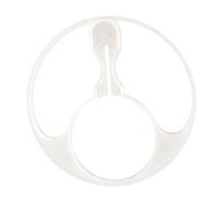 Supporto per paletta per proteine, clip per riporre cucchiai, 9,1 x 0,4 cm, accessorio per polvere con vestibilità compatta, organizer robusto, strumento per il fitness con design minimale, supporto