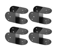 Supporto Per Pali 10x10 cm | Connettore Resistente Impermeabile,Set di 4 Staffe per Travi in Legno da Tetto,Interno Esterno Giardino Recinzione Tetto Gazebo Cancello Bandiera e Paleria