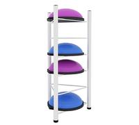Supporto per Palla da Equilibrio Half Balance Ball, Organizer da Pavimento in Metallo per Palestra Domestica, Studio di Yoga, Sala Fitness, Garage e Attrezzatura per Allenamento.