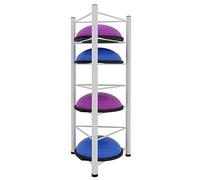 Supporto per Palla da Equilibrio Half Balance Ball, Organizer da Pavimento in Metallo per Palestra Domestica, Studio di Yoga, Sala Fitness, Garage e Attrezzatura per Allenamento.