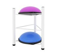 Supporto per Palla da Equilibrio Half Balance Ball, Organizer da Pavimento in Metallo per Palestra Domestica, Studio di Yoga, Sala Fitness, Garage e Attrezzatura per Allenamento.