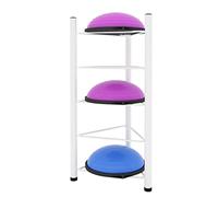 Supporto per Palla da Equilibrio Half Balance Ball, Organizer da Pavimento in Metallo per Palestra Domestica, Studio di Yoga, Sala Fitness, Garage e Attrezzatura per Allenamento.