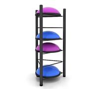 Supporto per Palla da Equilibrio Half Balance Ball, Organizer da Pavimento in Metallo per Palestra Domestica, Studio di Yoga, Sala Fitness, Garage e Attrezzatura per Allenamento.