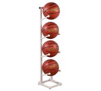 Supporto per palla da ginnastica, 3, 4, 5 ripiani, supporto verticale per riporre palline sportive, per garage, scuola, viaggi, club, facile da montare