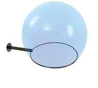Supporto per palla da yoga, da parete, in acciaio inox, per esercizi di ginnastica, palla da yoga, palle da stabilità, da 32 cm a 86 cm, per lezioni di fitness o palestra a casa, con viti
