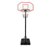 Supporto per Pallacanestro Bianco 237-307 cm Polietilene