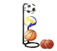 Supporto per pallacanestro, supporto per palloncini, espositore in ghisa per pallavolo | Scaffale multifunzionale multistrato in sfera di ferro per camera da letto, soggiorno, Gara