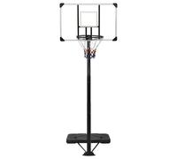 vidaXL Supporto per Pallacanestro Trasparente 256-361 cm Policarbonato