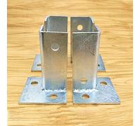 Supporto per palo, Base per Pali Staffa Per Palo Di Ringhiera Con Montaggio A Terra, Ancoraggio Per Pali In Cemento Per Terrazze In Legno, Pergole, Patio E Piscine, In Acciaio Inox ( Color : 4 piece ,