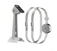 Supporto per palo in lega di alluminio per Starlink per mini per adattatore legacy, staffa rotante a 360° per tronco d'albero Utility Pole RV Campeggio stabile per Internet, argento