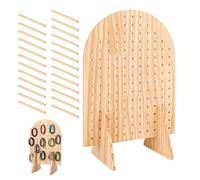 Supporto Per Pannello Forato In Legno - Espositore Da Tavolo, Supporto Per Gioielli Resistente | Rack Multi-gancio Per Eventi Di Venditori, Stand Di Mostre D'arte, Fiere D'arte, Negozi Al Dettaglio, S