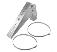 Supporto per pannello solare a 30 gradi, staffa a braccio singolo regolabile per parete o palo, sistema di scaffalatura in lega di alluminio per installazione in giardino domestico