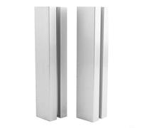 Supporto per pannello solare da 350 mm, in alluminio, regolabile, 40 x 40 mm, set di montaggio leggero per impianto elettrico da balcone, per ringhiere a tetto piatto, guida da 350 mm, per moduli PV