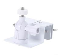 Supporto per pannello solare per telecamera di sicurezza, gancio girevole a 360 gradi per telecamere wireless alimentate a batteria, staffa in alluminio a lunga durata (bianco)