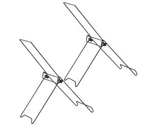 Supporto per pannello solare - Supporto per pannello solare pieghevole portatile 2 pezzi | Raсk pieghevole in metallo, installazione rapida, senza installazione, accessori da giardino, energia eolica